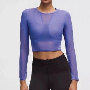 EUC Lululemon Mesh Panelled Training Long Sleeve